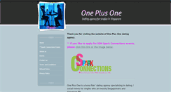 Desktop Screenshot of oneplusone.com.sg